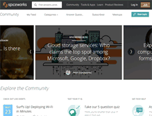 Tablet Screenshot of community.spiceworks.com